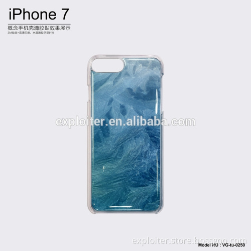 Full protective air space cushion shockproof epoxy hard case for iphone7